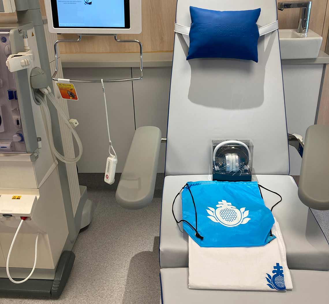 Algunos de los elementos del kit para pacientes