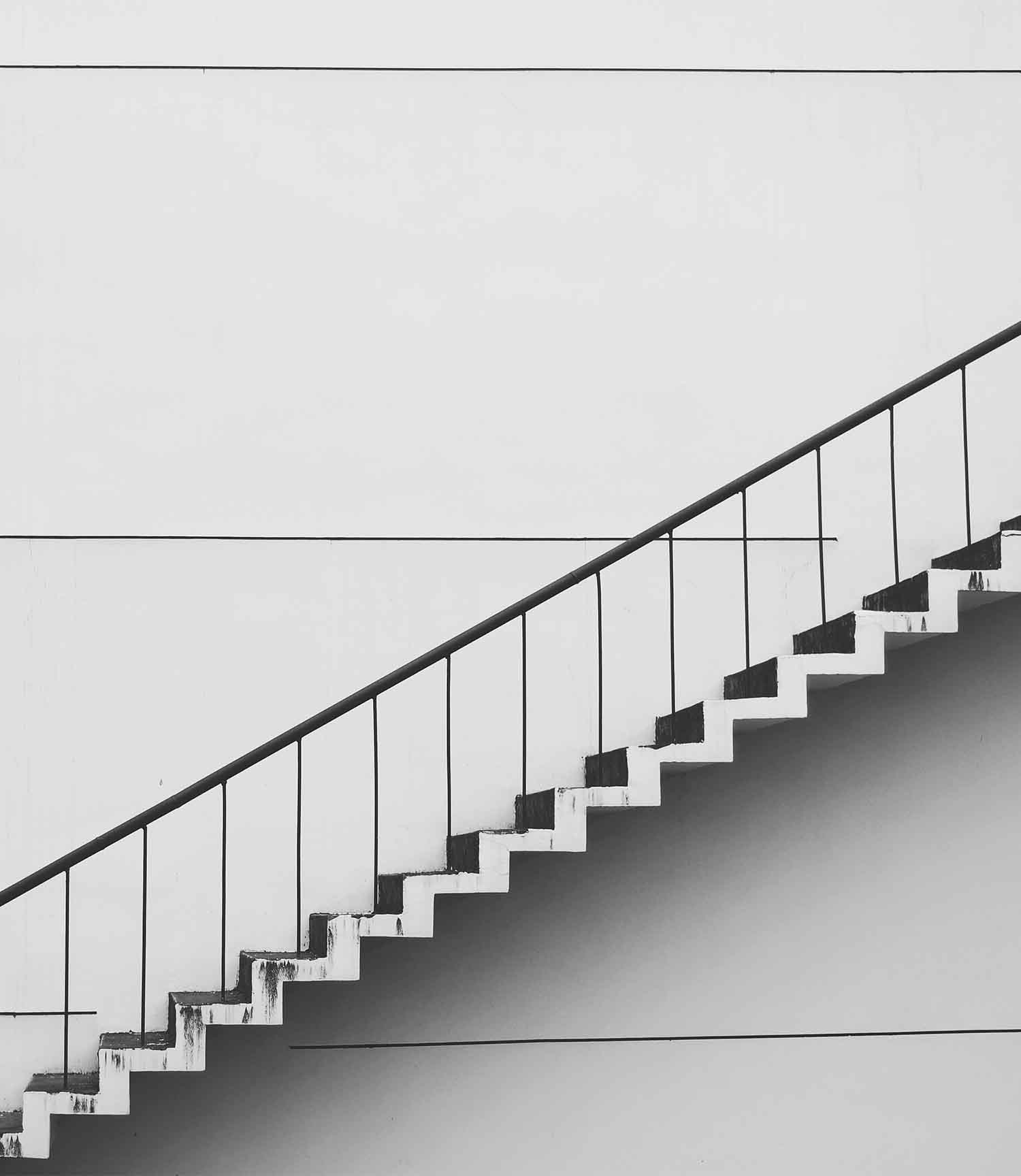 Una escalera