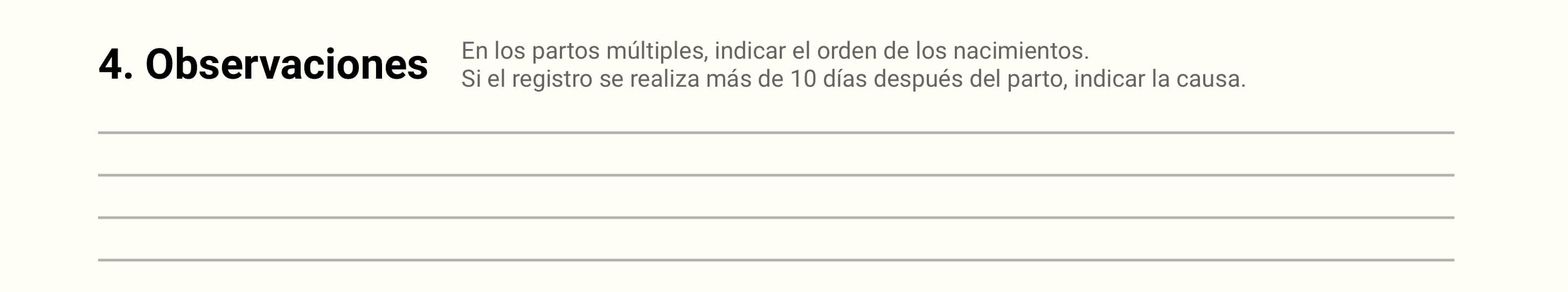 Campos observaciones