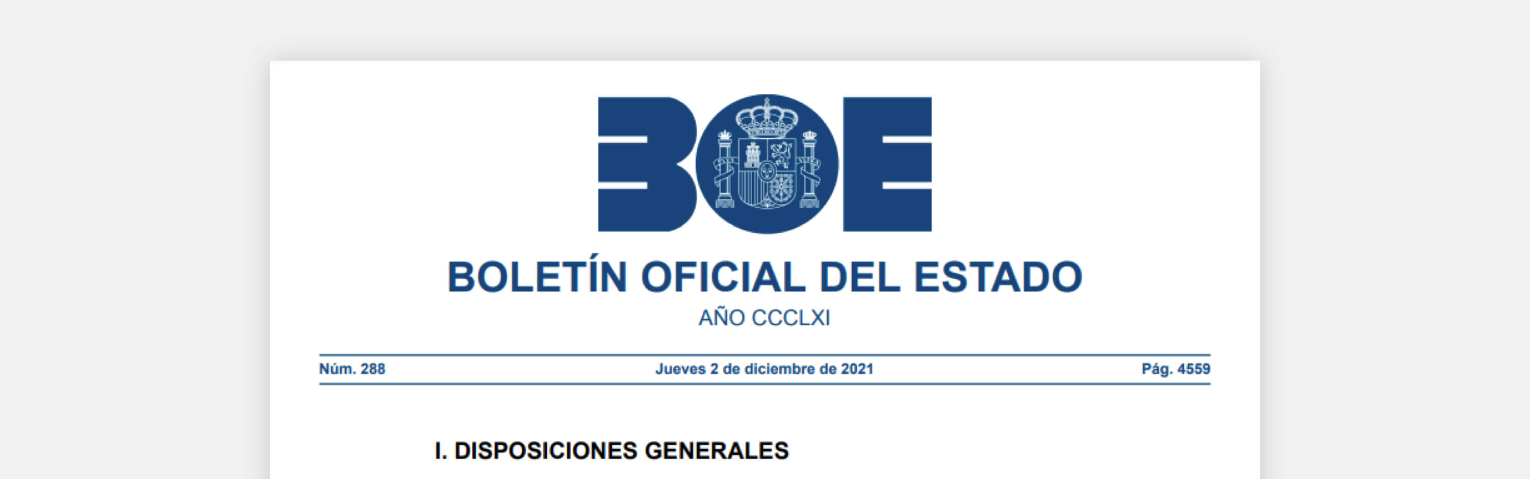 Detalle del BOE Boletín oficial del estado